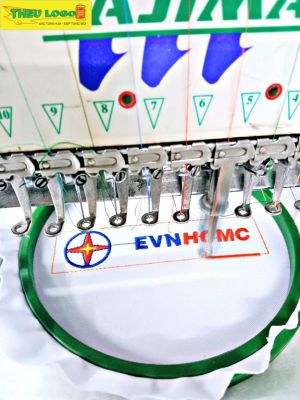 Thêu logo ĐIỆN LỰC EVN