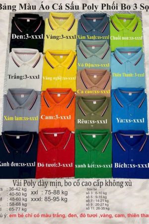 BST Polo poly mix 3 sọc