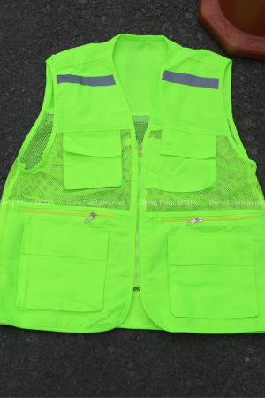 Áo gile phản quang xanh chuối 3K