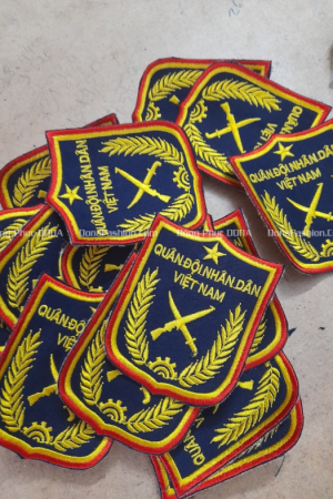 Thêu logo Quân đội nhân dân