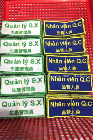 Thêu Logo tên nhân viên 