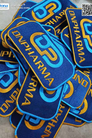 Thêu logo rời công ty dược, phân phối thuốc