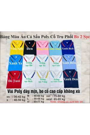 BST Polo poly mix 2 sọc