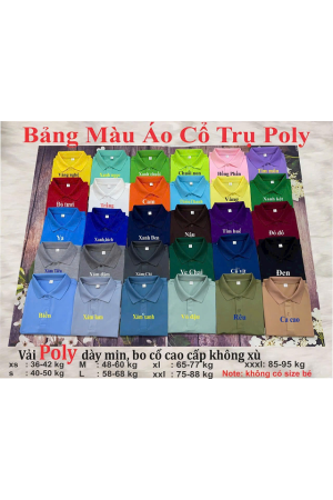 BST Polo poly basic 1 màu