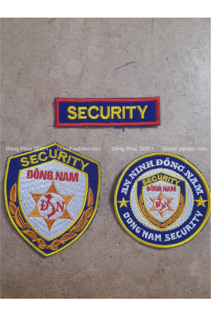 Thêu logo bảo vệ An Ninh Đông Nam